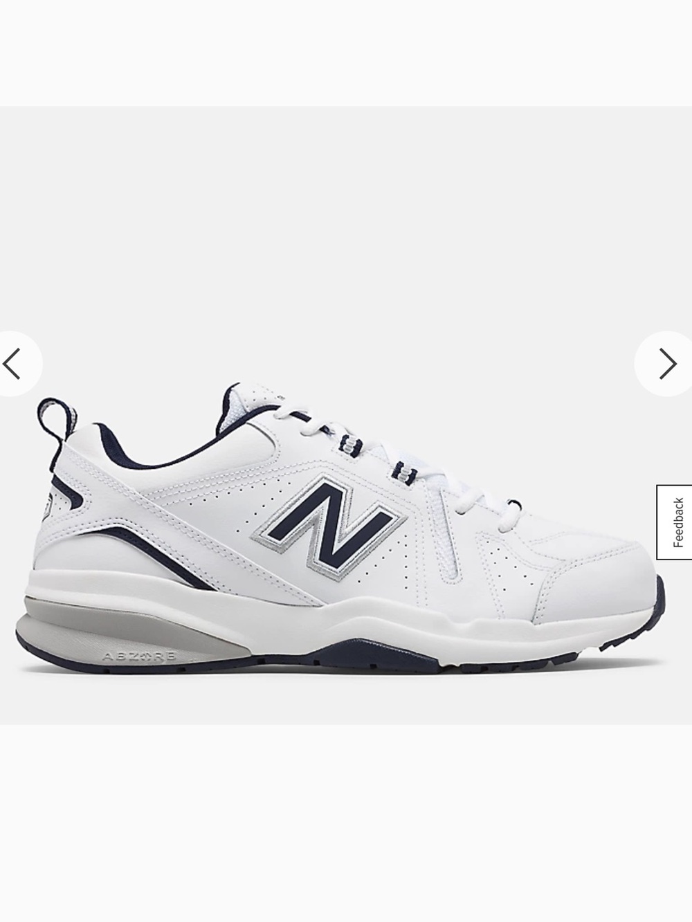 In box New Balance 608 v5 White Navy Men's blue Sneakers size 16 trainer shoes
